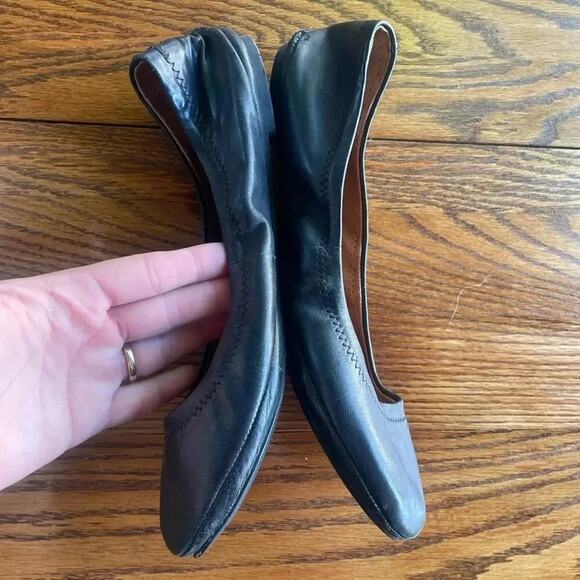 Lucky Brand Women’s Sz 38 / US 8 Emmie Ballet Flats in Black Leather - Picture 7 of 9
